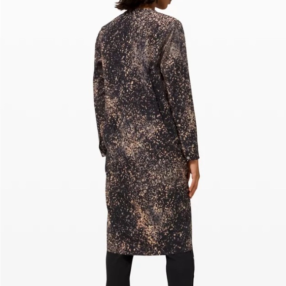 Lululemon Lab Revera Duster Jacket Dress Black Full Sleeve Size SP - Picture 2 of 8